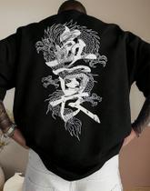 Camisa Academia Estampa Dragão Japonesa Dragon Street Style