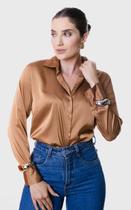 Camisa Acetinada Manga Longa Eloá Camisa Acetinada Manga Longa Eloá
