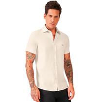 Camisa Acostamento Casual Basic VE24 Bege Masculino