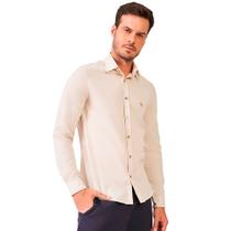 Camisa Acostamento Casual VE24 Bege Masculino