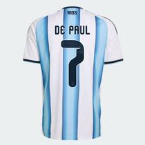Camisa Adidas Argentina Home 2026 7 R. De Paul Camisa Adidas Argentina Home 2026 7 R. De Paul