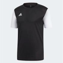 Camisa Adidas Esportiva Academia Infantil 08 a 14 anos Preto/Branco - Ref DP3220