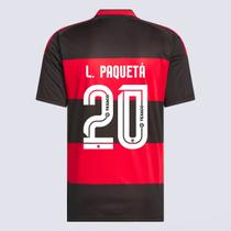Camisa Adidas Flamengo I 2026 20 L. Paquetá Camisa Adidas Flamengo I 2026 20 L. Paquetá