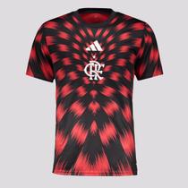 Camisa Adidas Flamengo Pré-Jogo 2025 Juvenil