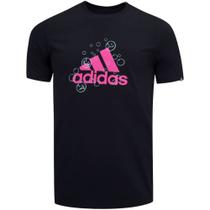 Camisa Adidas Smile - Preto e Rosa