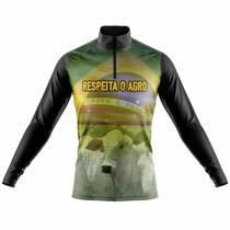 Camisa Agro Manga Longa Masculina Proteção Solar Uv 50+