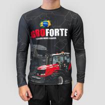 Camisa Agro Masculina Blusa Térmica Proteção UV50 Esportiva - T Tartaruga
