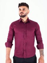 Camisa Alfaiataria Slim Fit Masculina com Elastano ML