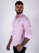 Camisa Alfaiataria Slim Fit Masculina com Elastano ML