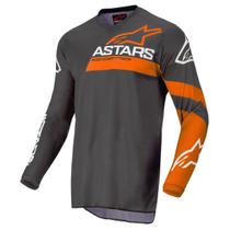 Camisa Alpinestars Fluid Chaser 22 - Anthracite Coral Fluor Camisa Alpinestars Fluid Chaser 22 - Anthracite Coral Fluor