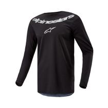 Camisa Alpinestars Fluid Graphite - Preto/Cinza SIlver