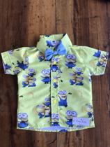 Camisa Amarelo Banana Menino Infantil Social Temátic