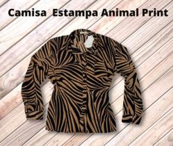 Camisa Animal Print Camisa Animal Print