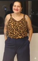 camisa animal print plus size camisa animal print plus size