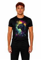 Camisa Animal Visual Artístico TAMANHO:MCOR:PRETO