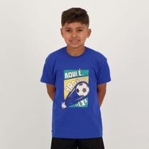 Camisa Aqui é Brasil Infantil Azul - Licenciados