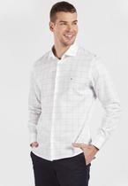 Camisa Aramis Casual Slim Xadrez Branco