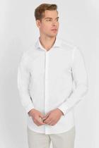Camisa Aramis Manga Longa Social Super Slim Com Elastano Branco
