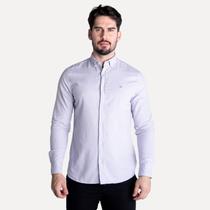 Camisa Aramis Slim Fit Oxford Button Down Lilás Claro Camisa Aramis Slim Fit Oxford Button Down Lilás Claro
