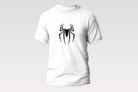 Camisa Aranha Homem Aranha Branca Estampada