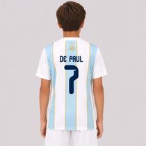Camisa Argentina Classic Juvenil 7 De Paul Camisa Argentina Classic Juvenil 7 De Paul