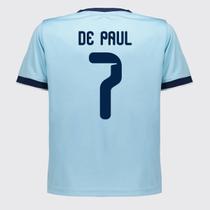 Camisa Argentina Lanes Infantil Azul 7 De Paul Camisa Argentina Lanes Infantil Azul 7 De Paul