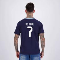 Camisa Argentina Ribbon Marinho 7 De Paul Camisa Argentina Ribbon Marinho 7 De Paul