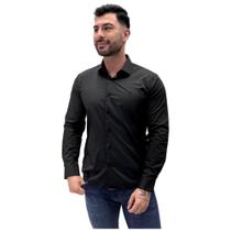 Camisa Arrow Lisa Manga Longa Slim Fit Masculina