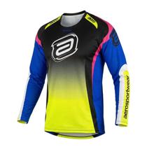 Camisa ASW Image Cronos Preta Amarela Fluo Azul