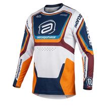 Camisa ASW Image Cyber Branca Laranja Marinho