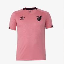 Camisa Athlético Paranaense Outubro Rosa 22/23 s/n Torcedor Umbro Masculina - Rosa