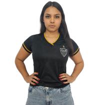 Camisa Atlético Mineiro Baby Look 2013 Preta - Feminino Camisa Atlético Mineiro Baby Look 2013 Preta - Feminino