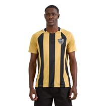 Camisa Atlético Mineiro Euforia Masculina Dourada e Preto -