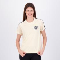Camisa Atlético Mineiro Fervilhar Feminino Bege Camisa Atlético Mineiro Fervilhar Feminino Bege
