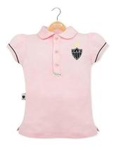 Camisa Atletico Mineiro infantil polo feminina rosa oficial - Revedor
