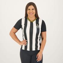 Camisa Atlético Mineiro Schoolers Feminina Preta e Branca