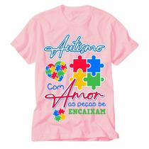 Camisa autismo rosa mais informação menos preconceito