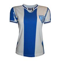 Camisa Avaí 1975 Liga Retrô Feminina Azul e Branca M