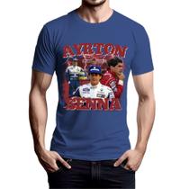 Camisa Ayrton Senna Camiseta Masculina Verão Dia a Dia Reforçada 100% Algodão