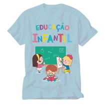 Camisa azul Pedagogia Educar é semear com sabedoria blusa