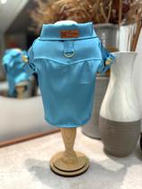 Camisa Azul Tiffany para cachorro e gato Tamanho:M