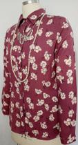 Camisa B Jacques Feminina Floral Rosa Viscose - 48