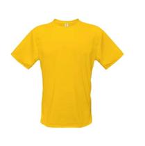 Camisa Baby Look Amarela ouro 100% Poliéster - M Camisa Baby Look Amarela ouro 100% Poliéster - M