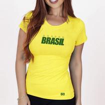 Camisa Baby Look Blusa Camiseta Feminina do Brasil Copa Bandeira Mulher Patriota