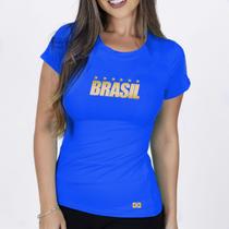 Camisa Baby Look Blusa Camiseta Feminina do Brasil Copa Bandeira Mulher Patriota