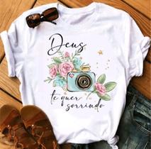 Camisa baby look evangélica temática Camisa baby look evangélica temática