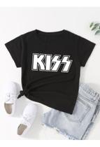 Camisa Baby Look Feminina Banda De Rock Kiss