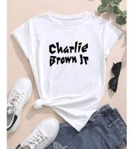 Camisa Baby Look Feminina Charlie Brow Jr Novidade