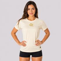 Camisa Baby Look Flamengo Dry Feminina Off White Camisa Baby Look Flamengo Dry Feminina Off White