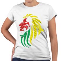 Camisa Baby Look Leão Reggae - Web Print Estamparia
